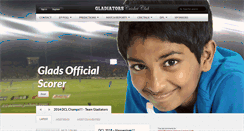 Desktop Screenshot of gladscricket.com